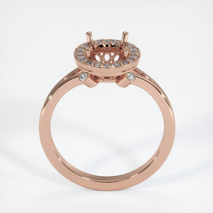 14K Rose Gold Antique Style Ring Setting
