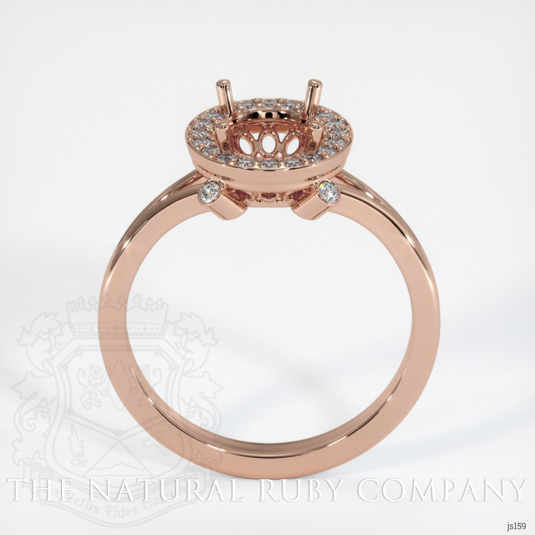 14K Rose Gold Antique Style Ring Setting