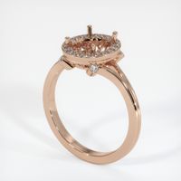 18K Rose Gold Antique Style Ring Setting Video