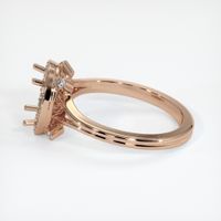 18K Rose Gold Antique Style Ring Setting Image