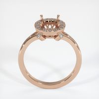 18K Rose Gold Antique Style Ring Setting Image