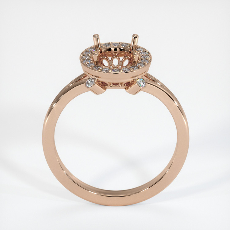18K Rose Gold Antique Style Ring Setting