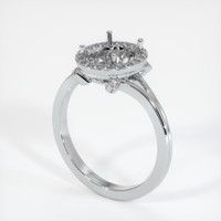 10K White Gold Antique Style Ring Setting Video