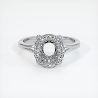 10K White Gold Antique Style Ring Setting Image