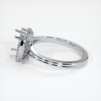 14K White Gold Antique Style Ring Setting Image