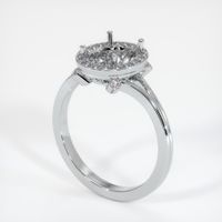 18K White Gold Antique Style Ring Setting Video