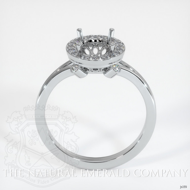 18K White Gold Antique Style Ring Setting