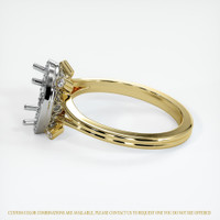 14K White & Yellow Antique Style Ring Setting Image