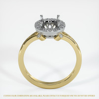 14K White & Yellow Antique Style Ring Setting Image