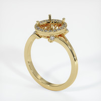 10K Yellow Gold Antique Style Ring Setting Video