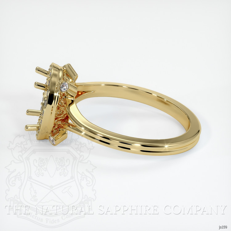 10K Yellow Gold Antique Style Ring Setting