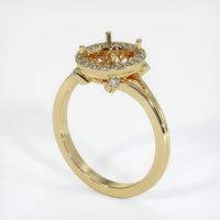 14K Yellow Gold Antique Style Ring Setting Video
