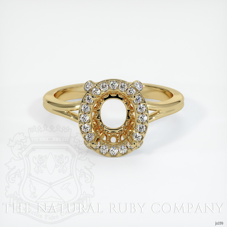 14K Yellow Gold Antique Style Ring Setting