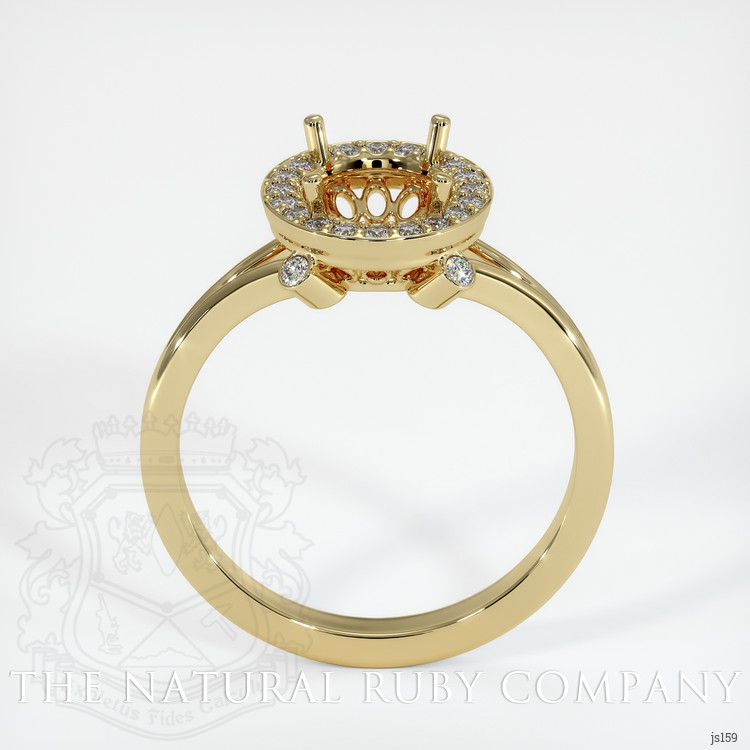 14K Yellow Gold Antique Style Ring Setting