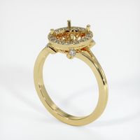 18K Yellow Gold Antique Style Ring Setting Video