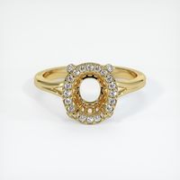 18K Yellow Gold Antique Style Ring Setting Image