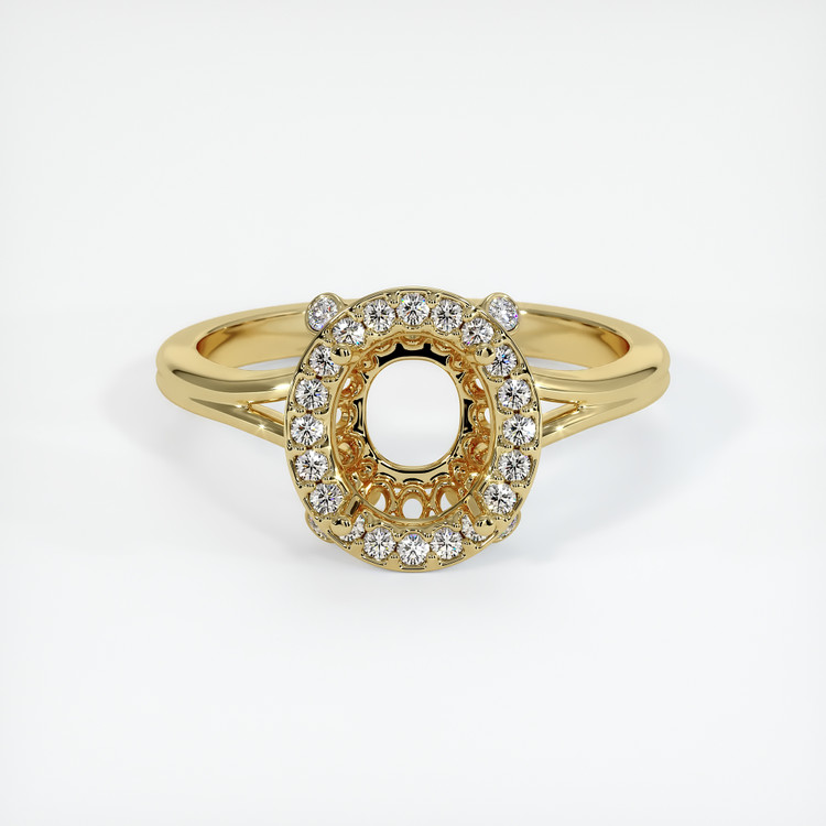 18K Yellow Gold Antique Style Ring Setting