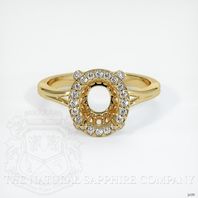 18K Yellow Gold Antique Style Ring Setting