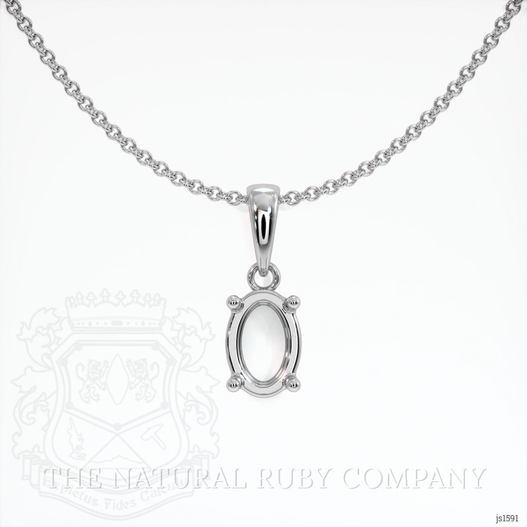 Platinum 950 Solitaire Pendant Setting