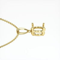 14K Yellow Gold Solitaire Pendant Setting Image