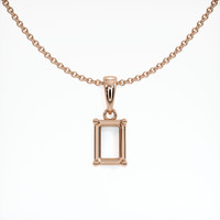 14K Rose Gold Solitaire Pendant Setting Video