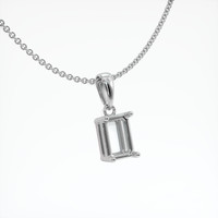 18K White Gold Solitaire Pendant Setting Image