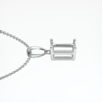 18K White Gold Solitaire Pendant Setting Image