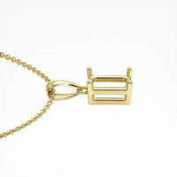 10K Yellow Gold Solitaire Pendant Setting Image