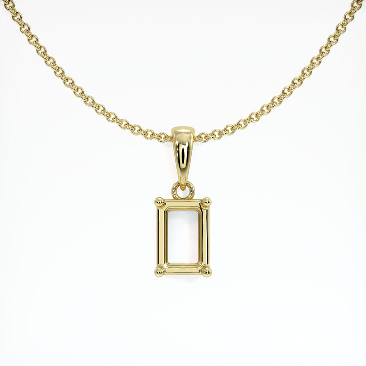 14K Yellow Gold Solitaire Pendant Setting