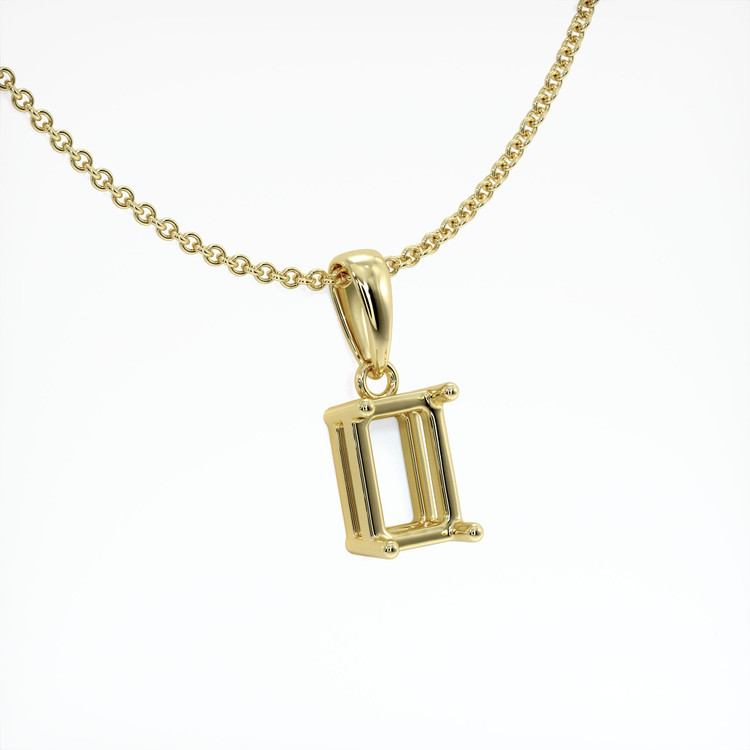 14K Yellow Gold Solitaire Pendant Setting