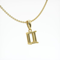 18K Yellow Gold Solitaire Pendant Setting Image