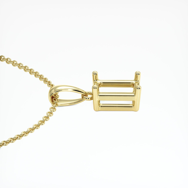18K Yellow Gold Solitaire Pendant Setting