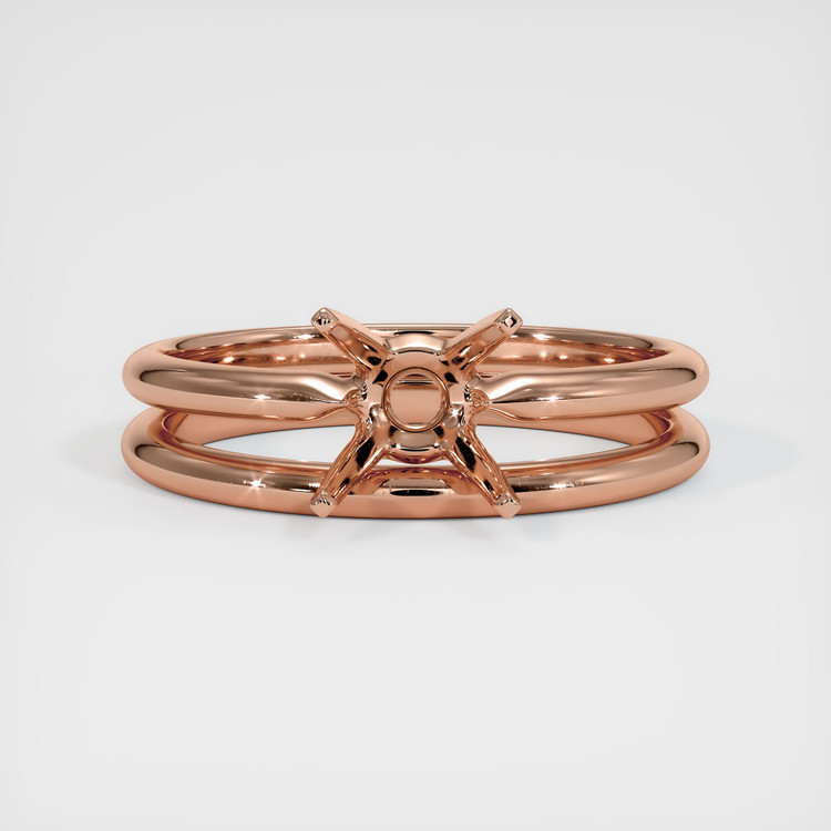 14K Rose Gold Wedding Set Ring Setting