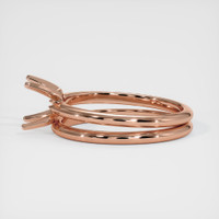 14K Rose Gold Wedding Set Ring Setting Image