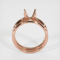14K Rose Gold Wedding Set Ring Setting Image
