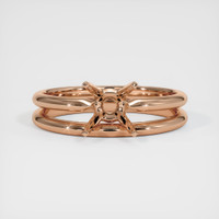18K Rose Gold Wedding Set Ring Setting Image