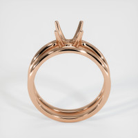 18K Rose Gold Wedding Set Ring Setting Image
