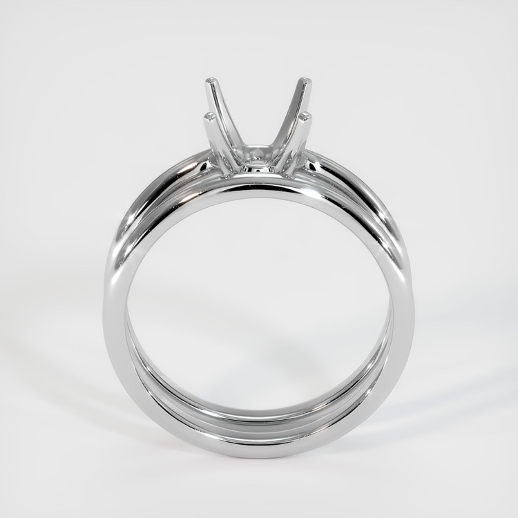 Silver Wedding Set Ring Setting