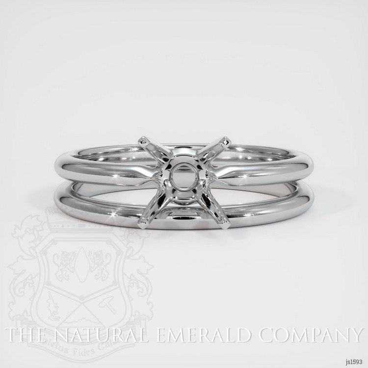 18K White Gold Wedding Set Ring Setting