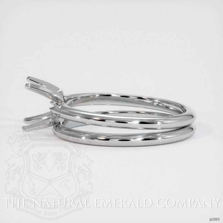 18K White Gold Wedding Set Ring Setting