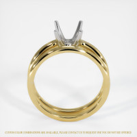 18K White & Yellow Wedding Set Ring Setting Image