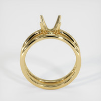 10K Yellow Gold Wedding Set Ring Setting Image