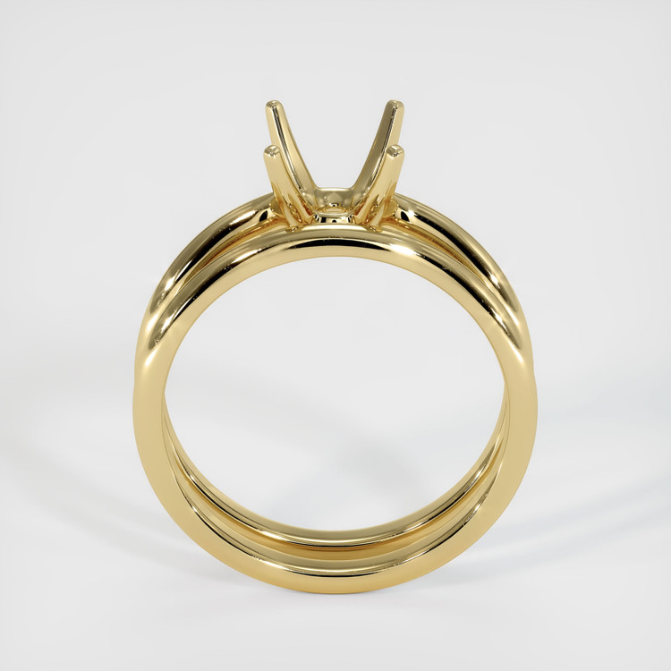 10K Yellow Gold Wedding Set Ring Setting