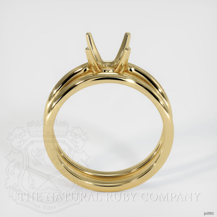 10K Yellow Gold Wedding Set Ring Setting