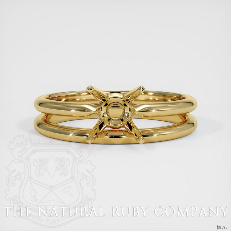14K Yellow Gold Wedding Set Ring Setting