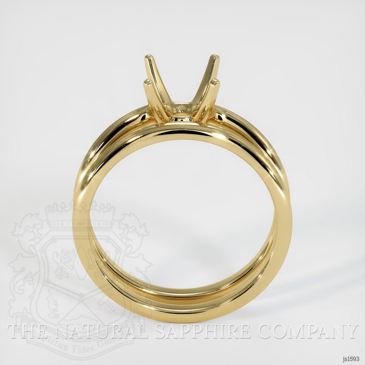 14K Yellow Gold Wedding Set Ring Setting