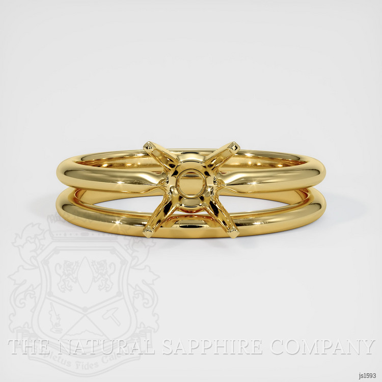 18K Yellow Gold Wedding Set Ring Setting