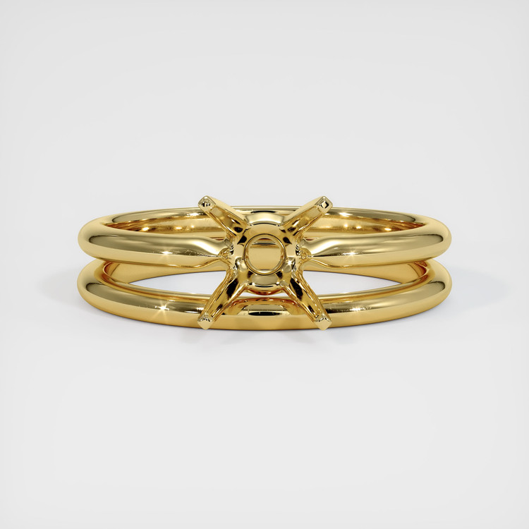 18K Yellow Gold Wedding Set Ring Setting
