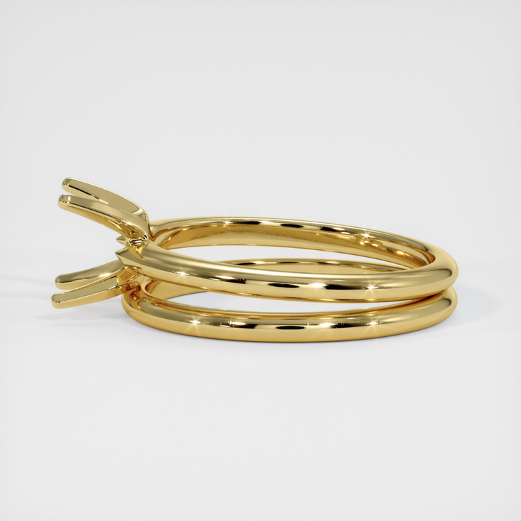 18K Yellow Gold Wedding Set Ring Setting