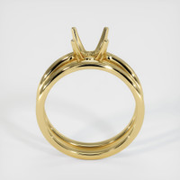 18K Yellow Gold Wedding Set Ring Setting Image